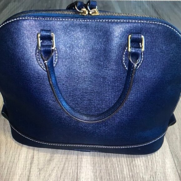 Dooney & Bourke Navy Satchel - Picture 2 of 4